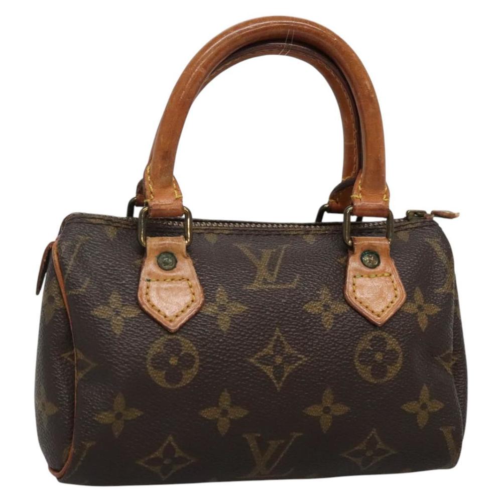 LOUIS VUITTON Monogram Mini Speedy Hand Bag M41534 LV Auth BA4906